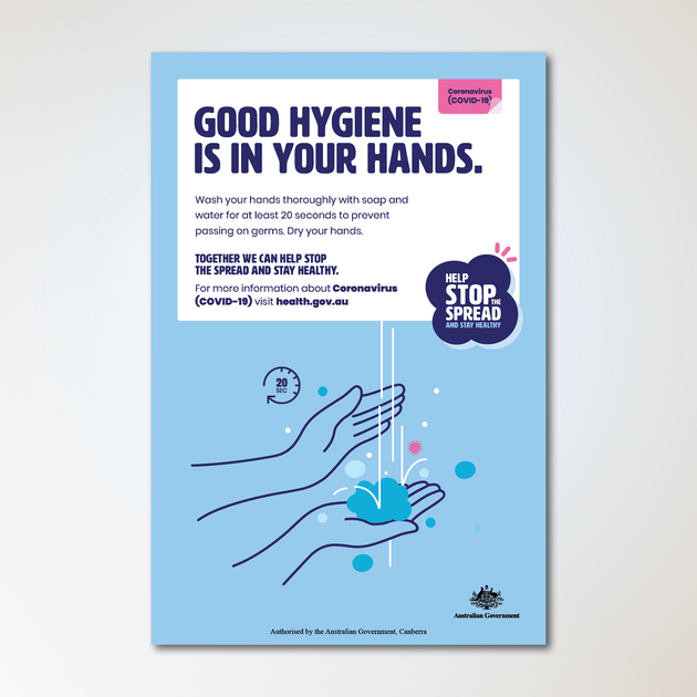 Antimicrobial Good Hygiene Poster Pack Of 3 Uniprint