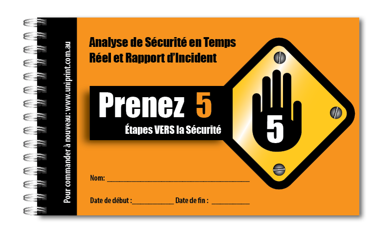 Prenez 5 livres de sécurité Uniprint (FRANÇAIS)
